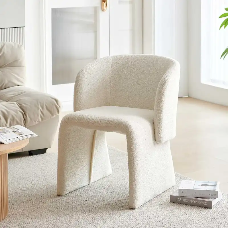 Barrel Dining Sofa Chairs Upholstered-Fully Wrapped
