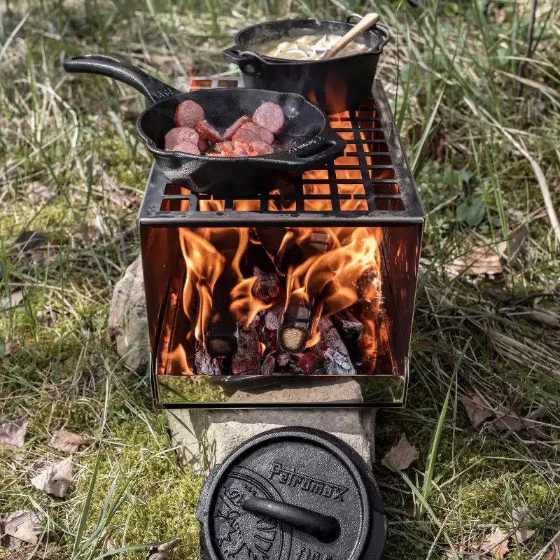 Petromax Pocket Camping Fireplace Stove Stainless Steel