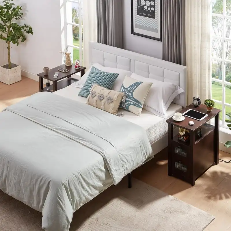 End Table with Charging Station - 13.78D x 23.6W x 24.8H