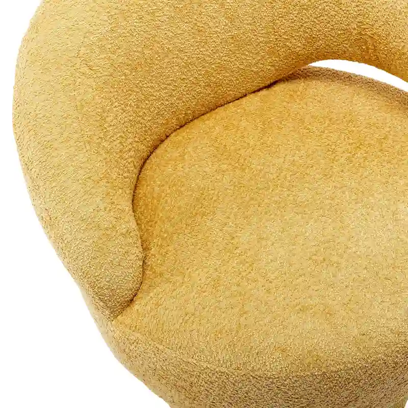 360 Degree Swivel Cuddle Barrel Accent Chairs with Wide Upholstered