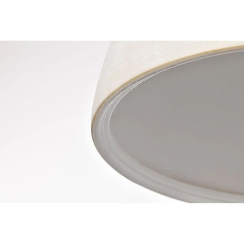 Collins 14 Inch Pendant with White Ceramic - Brushed Brass