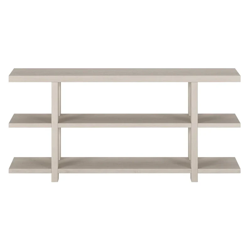 Rectangular Console Table with Storage Shelf