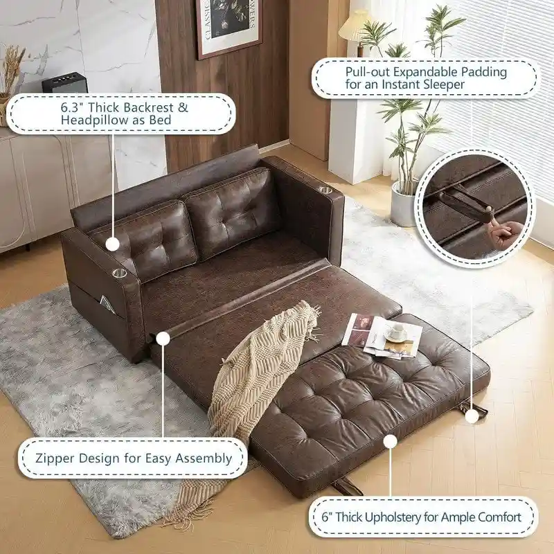 VINGLI Loveseat Sleeper