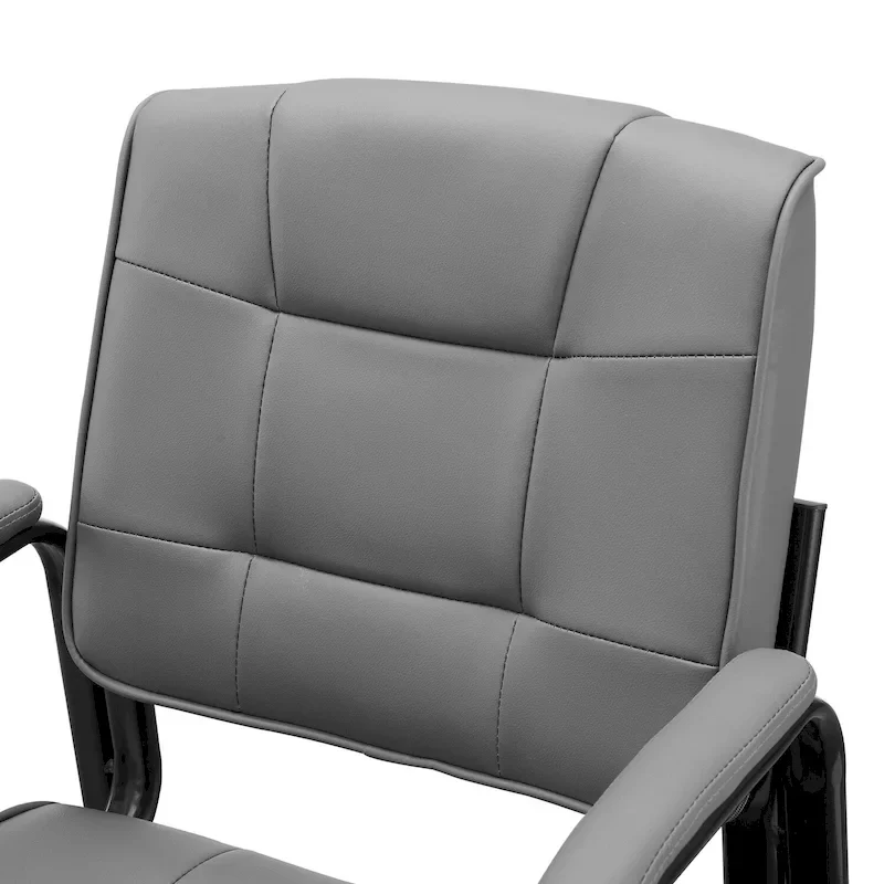 Premium Leather Executive Office Chairs with Padded Armrest