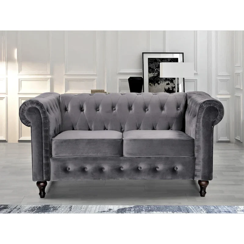 Classic Chesterfield Loveseat