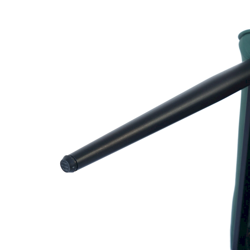 Set of 2 PU Upholstered Dining Chairs Modern Solid Back Chairs with Black Metal Legs