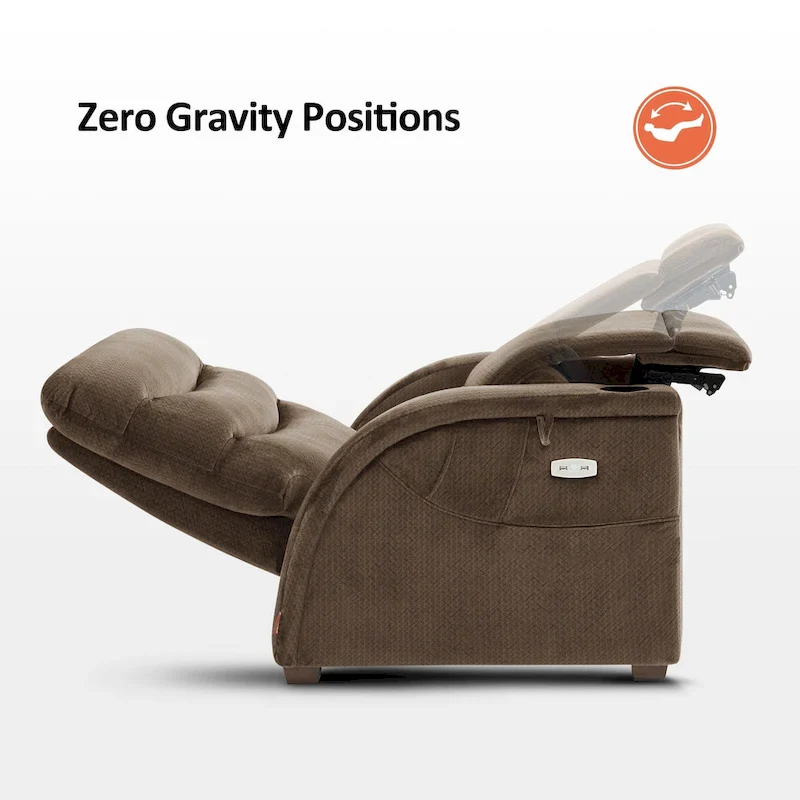 Power Zero Gravity Recliner Chair with Adjustable Headrest