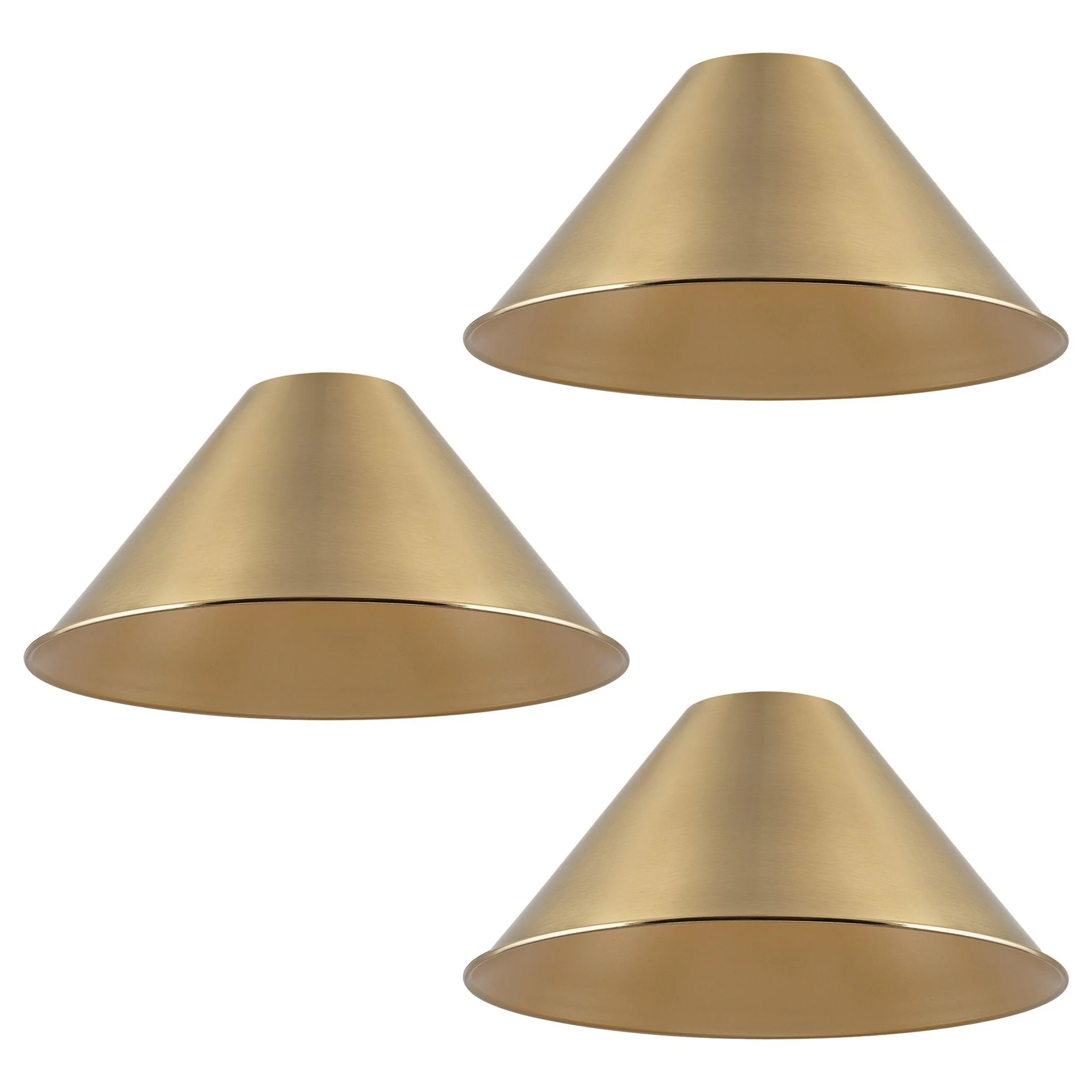 14 Industrial Metal Cone Replacement Shades, 3-Pack