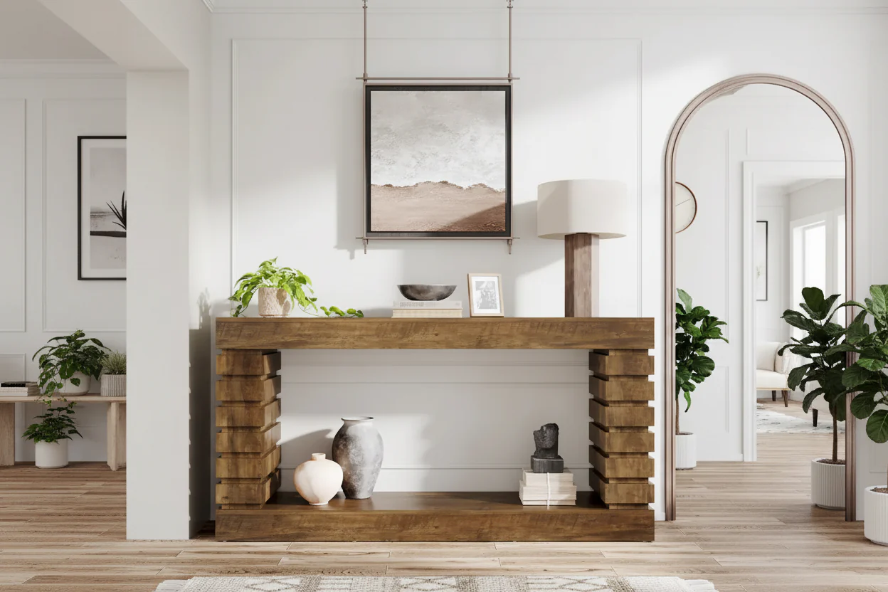 70.8 Inch Console Table Long Narrow Sofa Table for Entryway Living Room