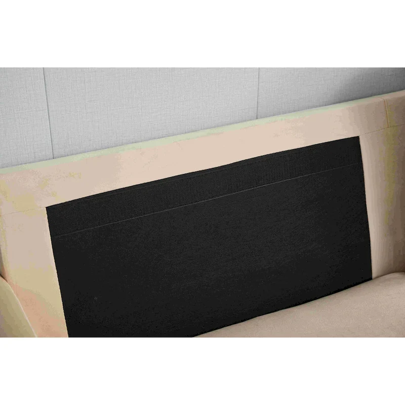 Velvet Square Arm Sofa