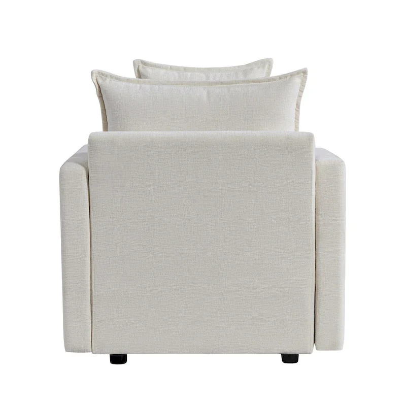 33.07  Upholstered Arm Chair with Solid Wood Frame