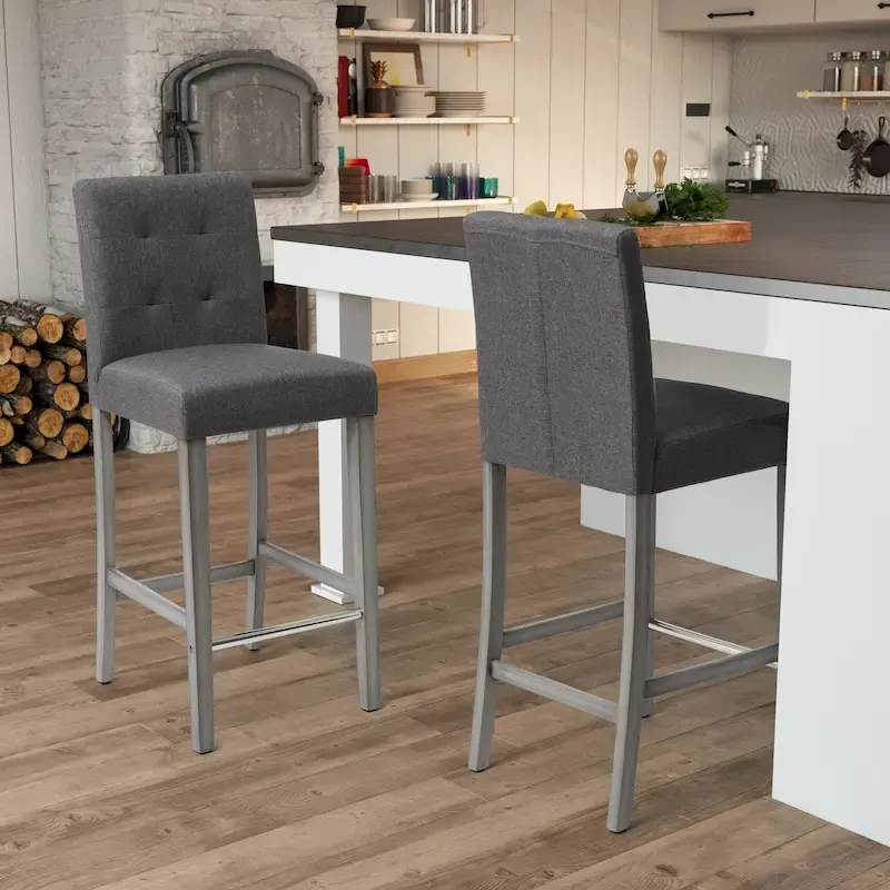 Leila Upholstered 31 Bar Height Barstool