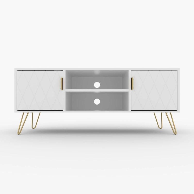 TV Stand TV Console Table Cabinet Wood Entertainment Center