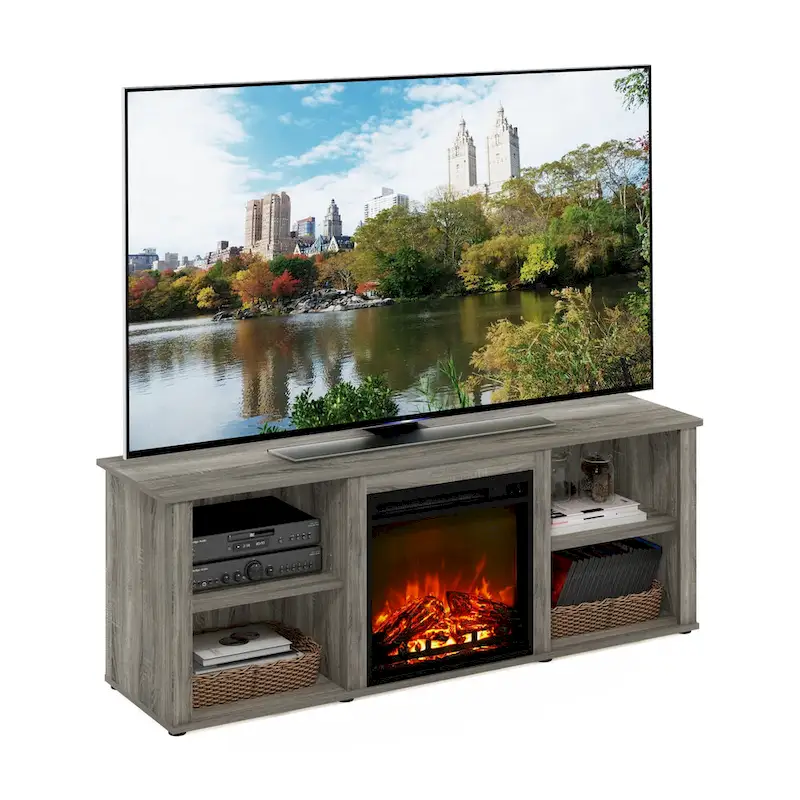 60 Inch TV Stand with Fireplace