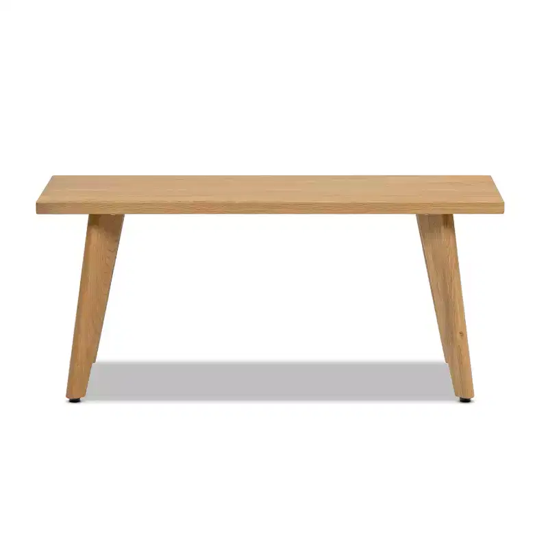 Jennifer Taylor Home Capri 41.5 Solid Red Oak Wood Bench