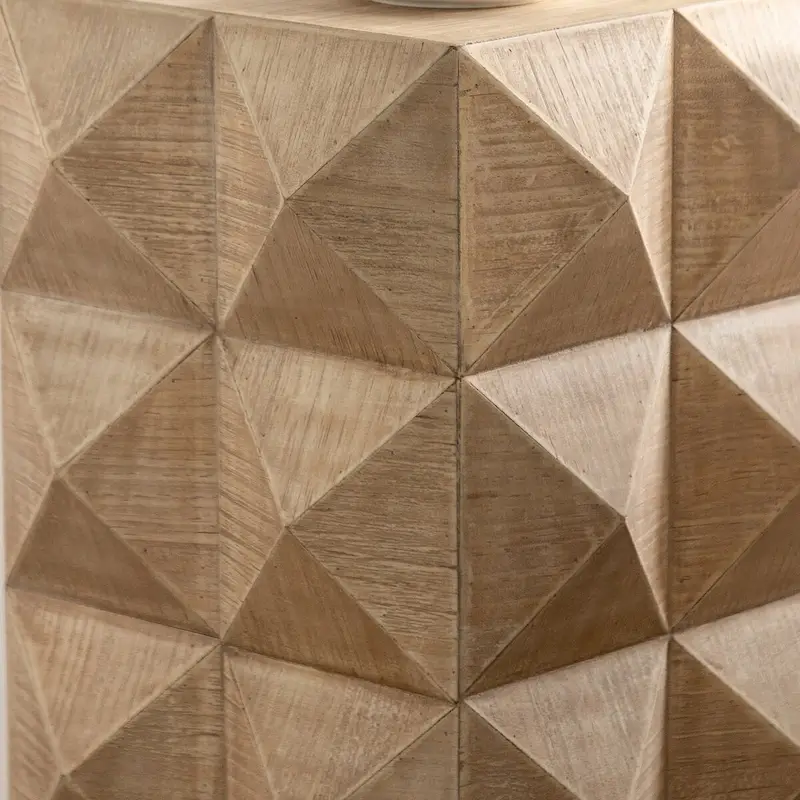 23.62 Height Three-dimensional Embossed Pattern Design Retro Coffee Table Retro Furniture