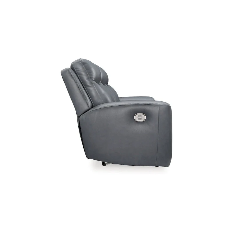 Signature Design by Ashley Mindanao Steel Power Reclining Sofa - 89W x 42D x 43H