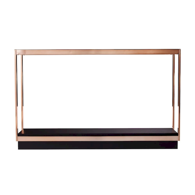 SEI Furniture Luna Modern Champagne Metal Console Table