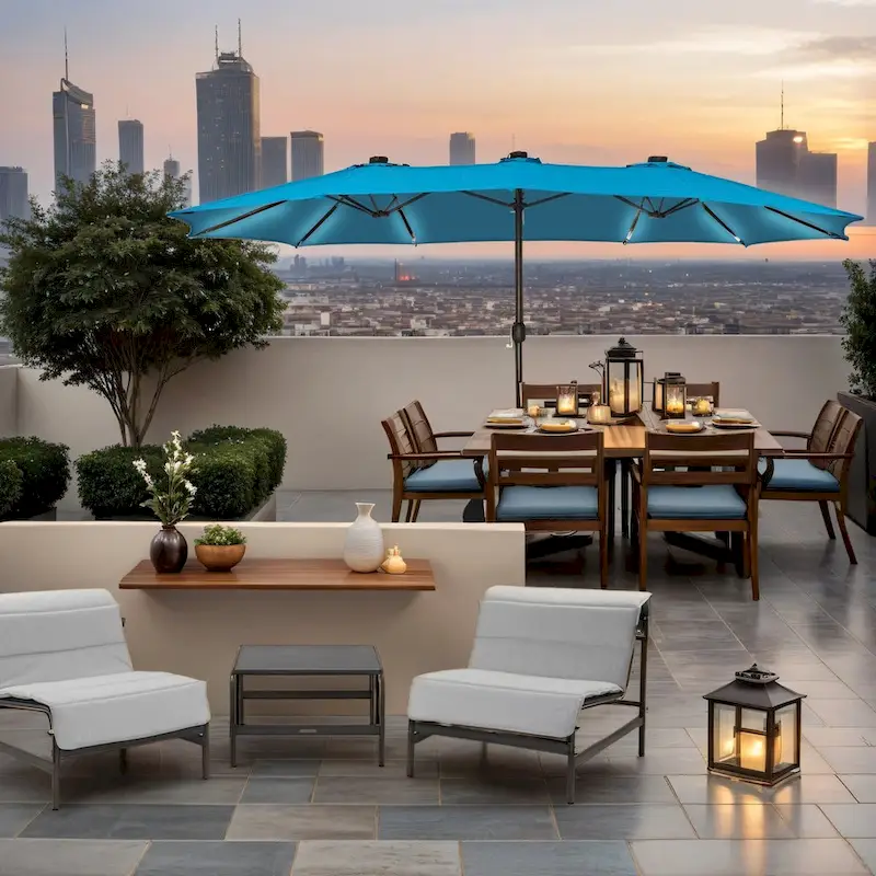 Outdoor Chaise Lounge Chairs and Table Set With Removable Cushions (Set of 3)