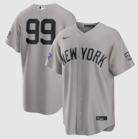 2026 All-Star Game New York Yankees Aaron Judge Gray Replica Jersey