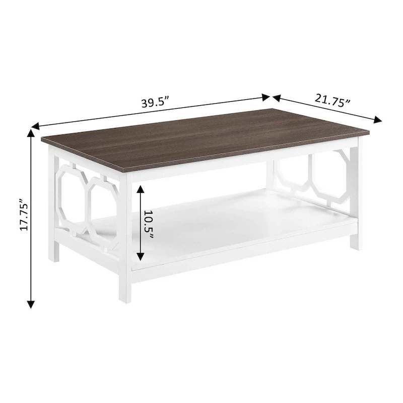 Convenience Concepts Omega Coffee Table with Shelf