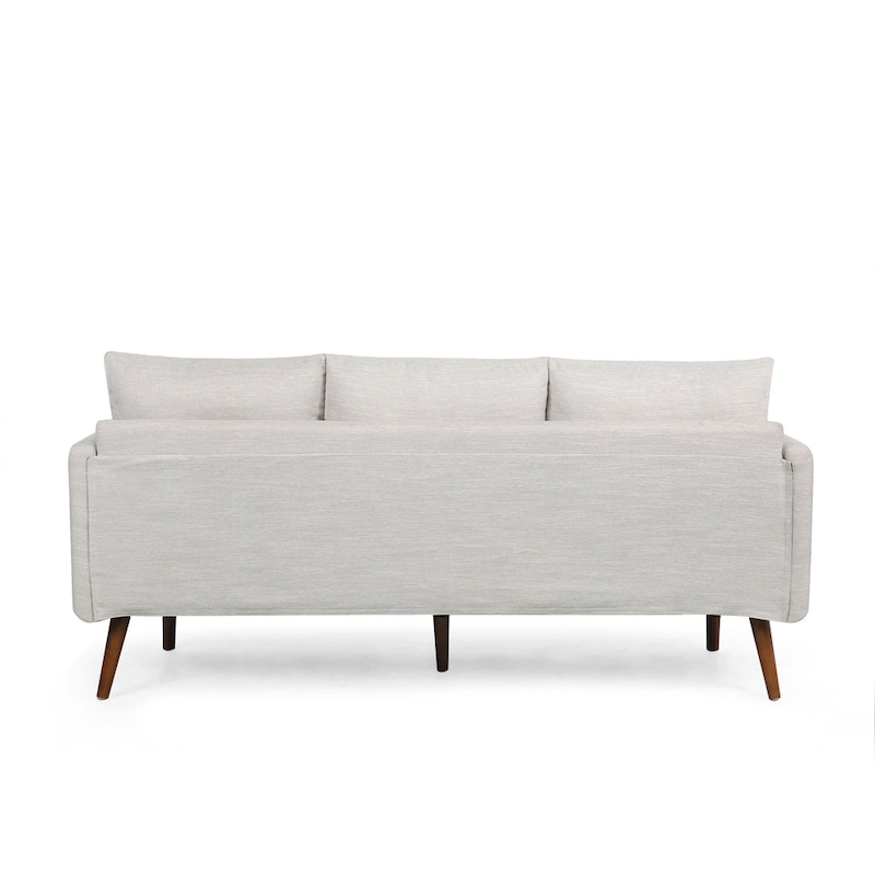 Modern 76.5  3-Seater Sofa with Birchwood Legs and Pillows