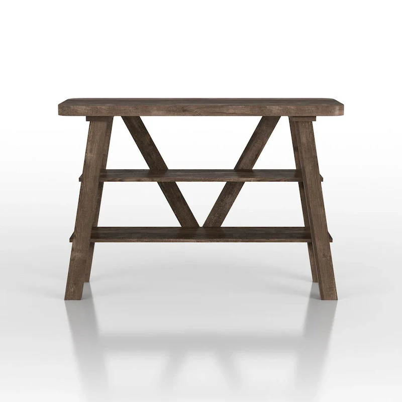 47-inch 2-Open Shelf Console Table
