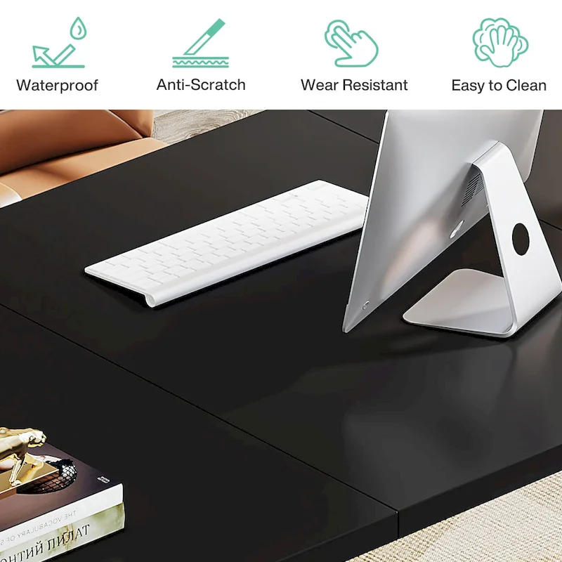 70.9-Inch Large Executive Desk, Modern Simple Office Computer Desk