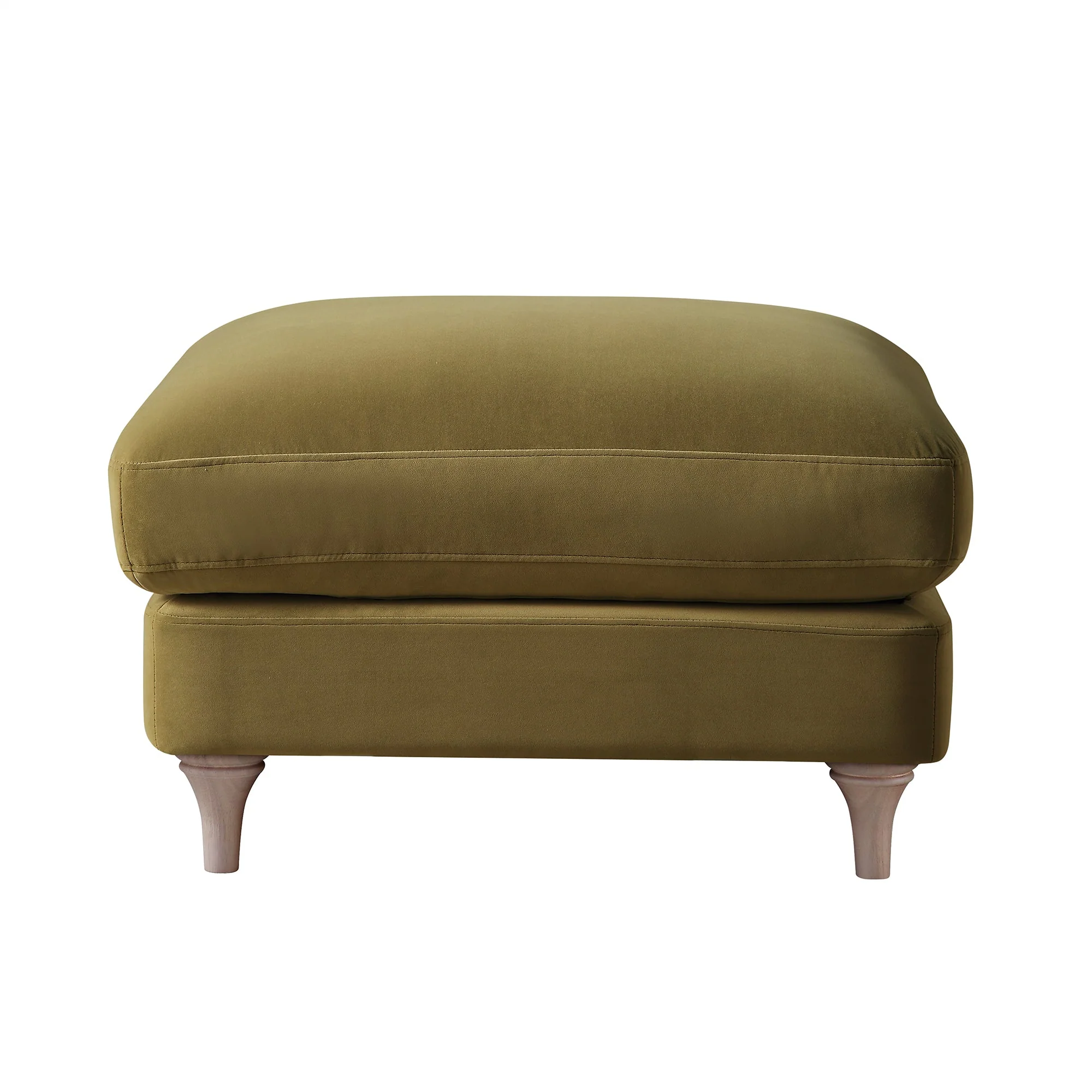 Fudge Velvet Sofa, Footstool