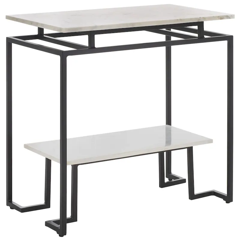 SAFAVIEH Malvina Single Shelf Rectangle Accent Table - 24 L x 14 D x 24 H - 24Wx14Dx24H