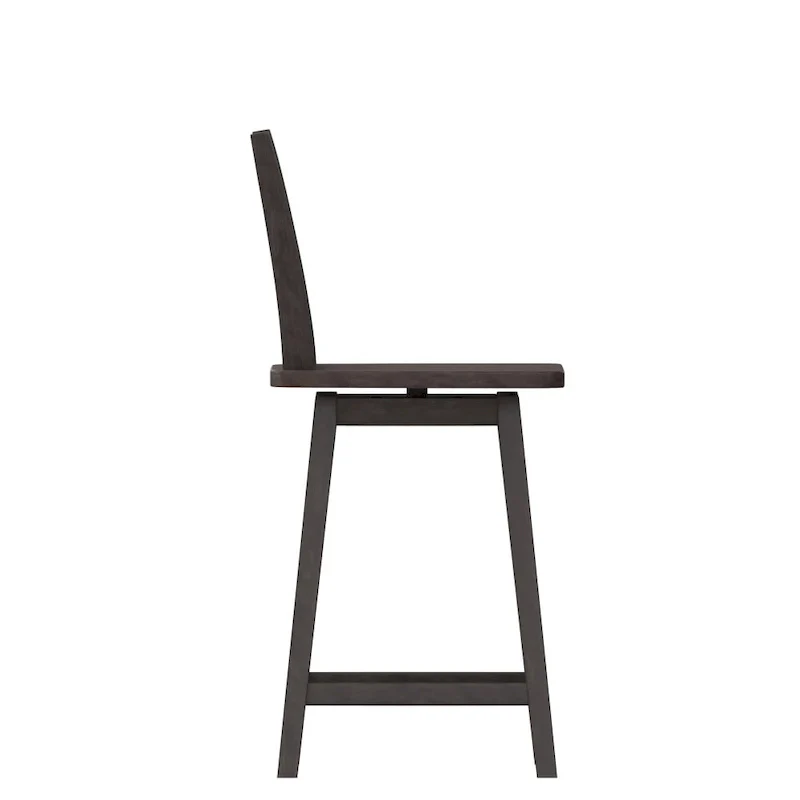 Modern Farmhouse Wooden Swivel Counter Stool