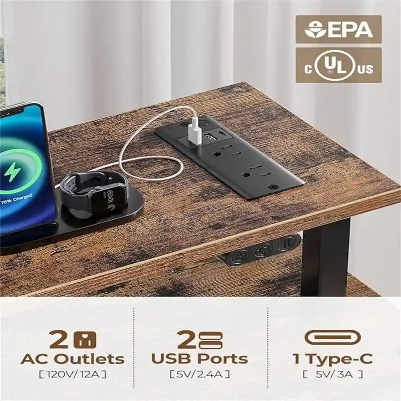 Computer Desk with Power