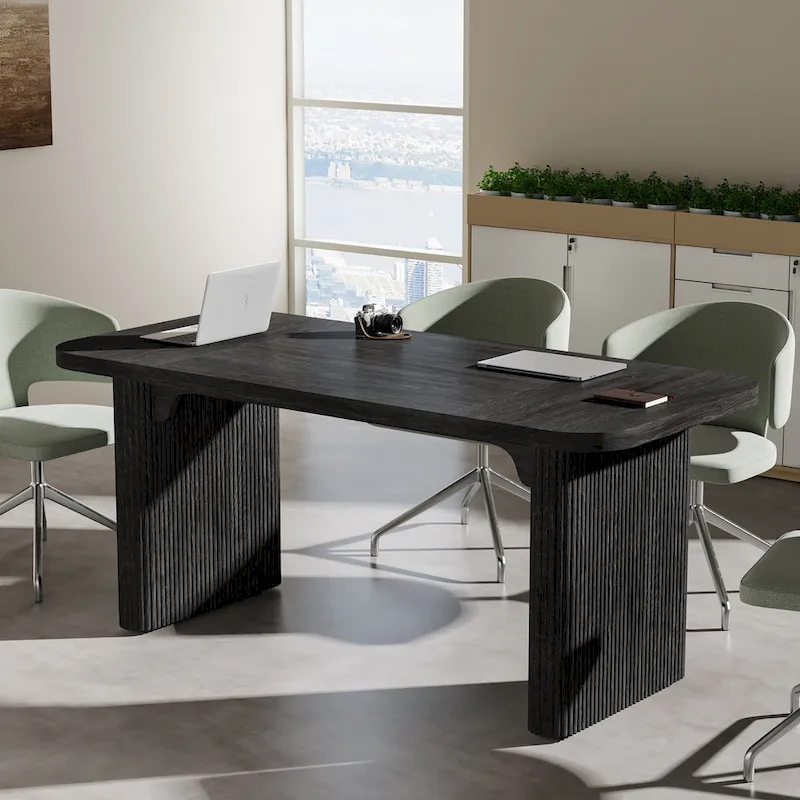 5FT Wood Rectangular Conference Meeting Table Office Executive Desk