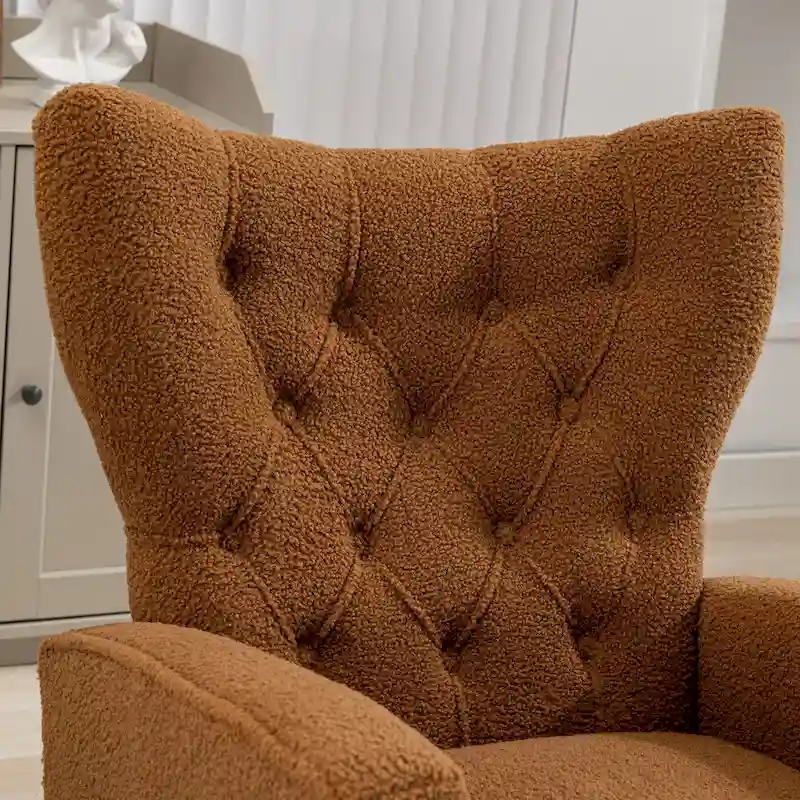 Tufted Rocking Chair Single Sofa Accent Rocker