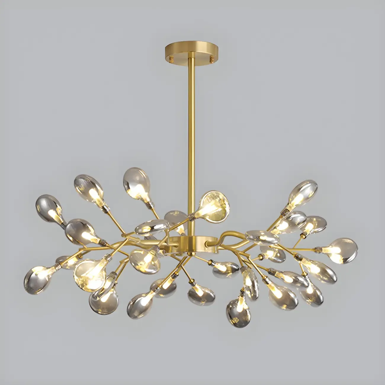 Modern Gold Metal Fireflies Island Pendant Light