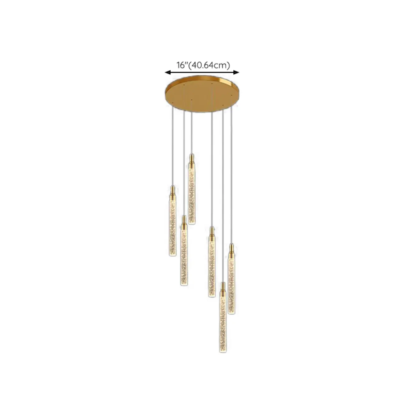 Modern Spiral Crystal Gold LED Chandelier Pendant Light