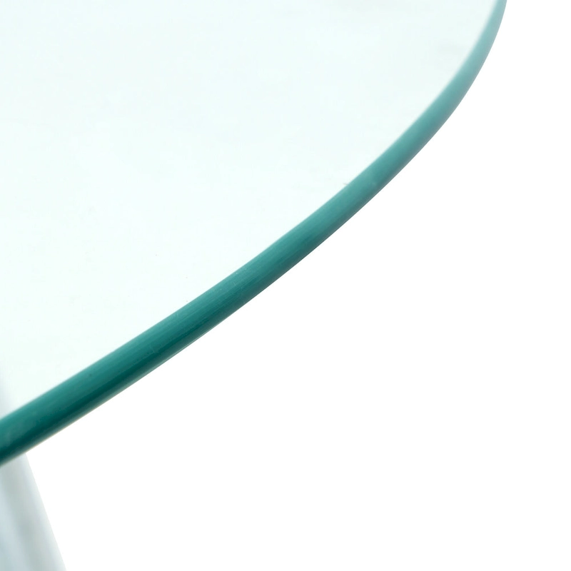 Modern simple glass table, high-quality tempered glass metal material