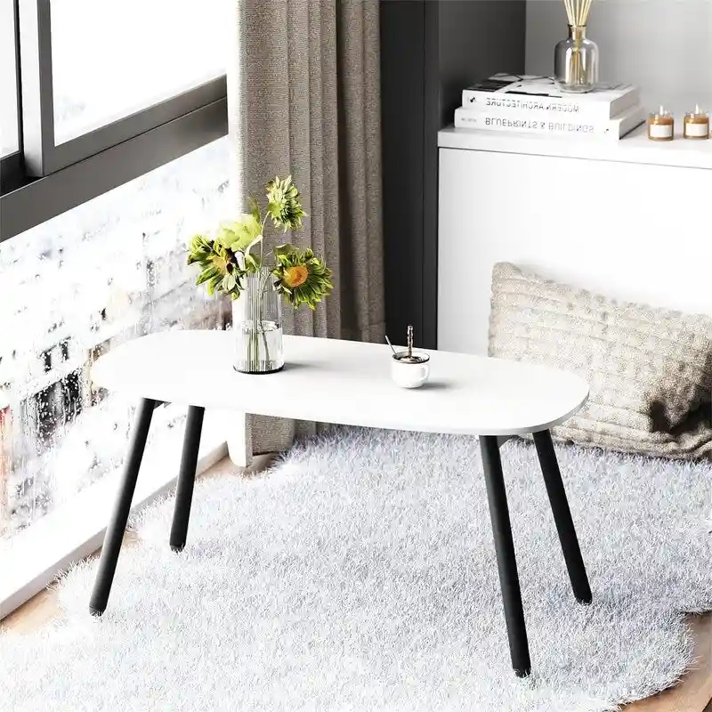 Folding Coffee Table Rustic Farmhouse Coffee Tables - 31.5 D x 15.7 W x 17.7 H