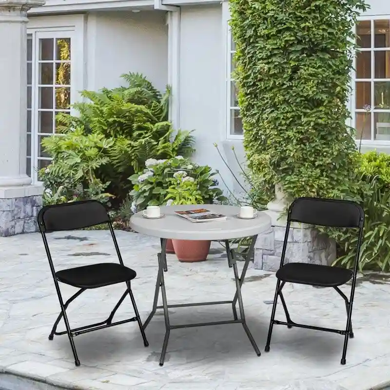 Plastic Folding School Conference Chair Set (Set of 10)