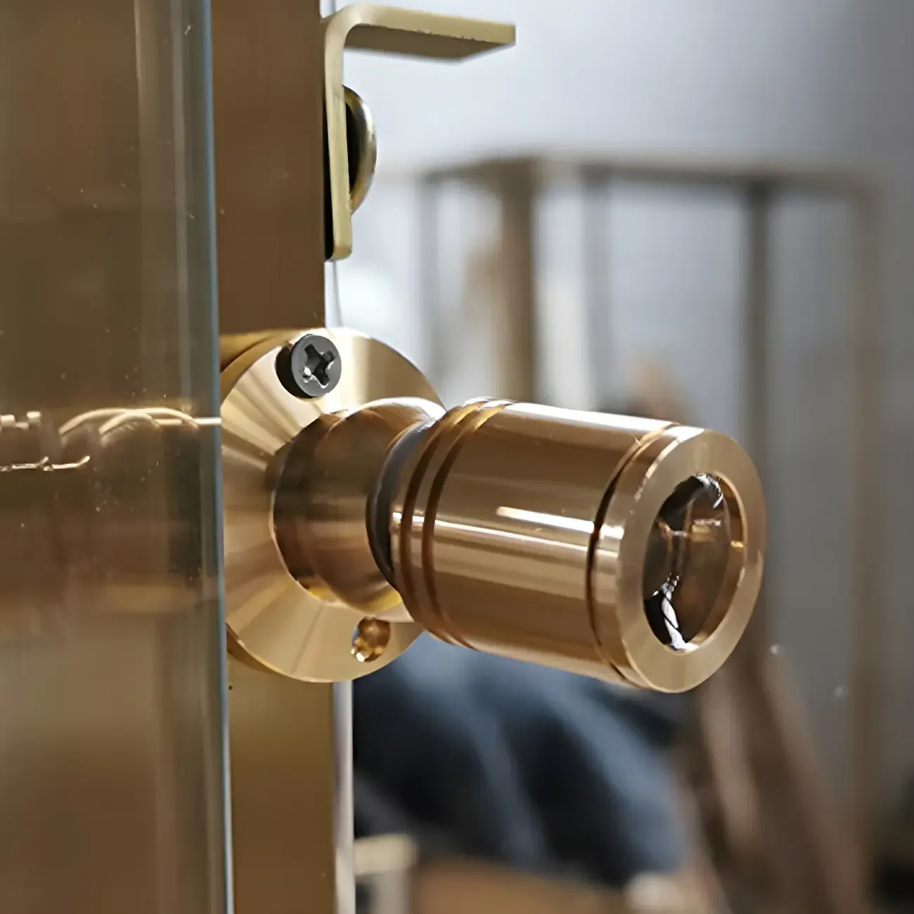 Glam Clear Glass Shelf Black Metal Frame Curio Cabinet