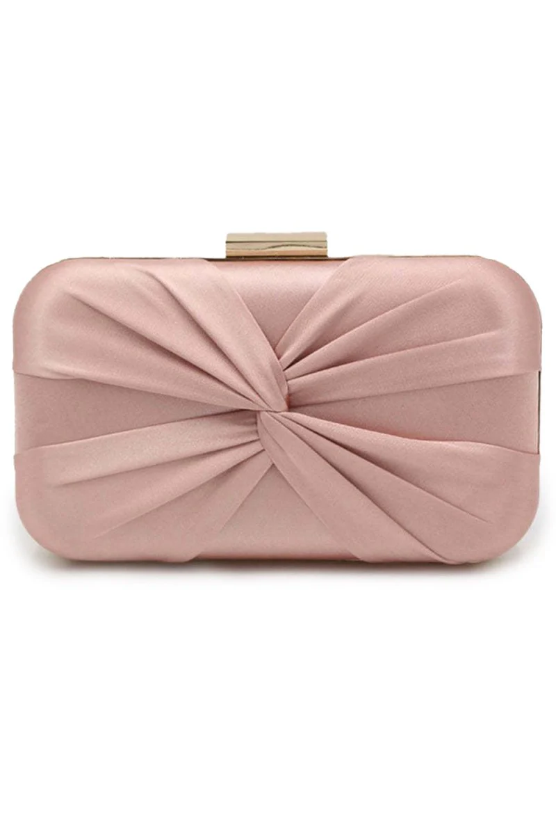 Classic Silk-Like Closure Clutch Purse