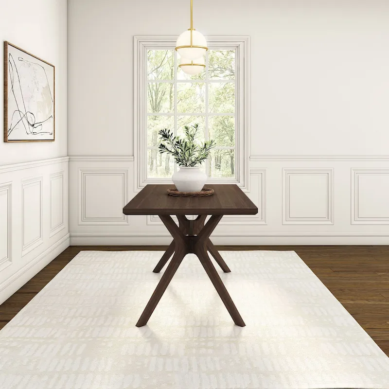 Plank and Beam Verso Cross Leg Rectangular Dining Table - 60
