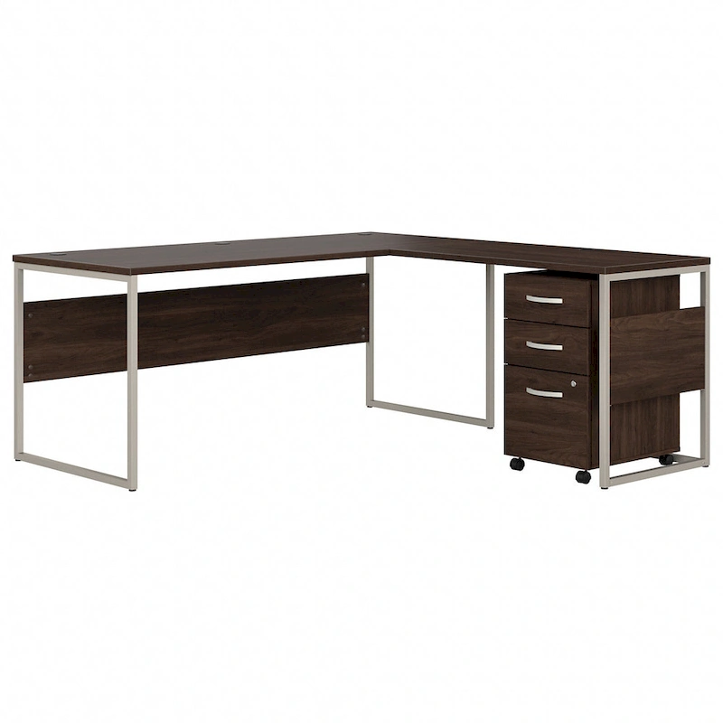 Hybrid 72W L Shaped Table Desk with Drawers by Bush Business Furniture
