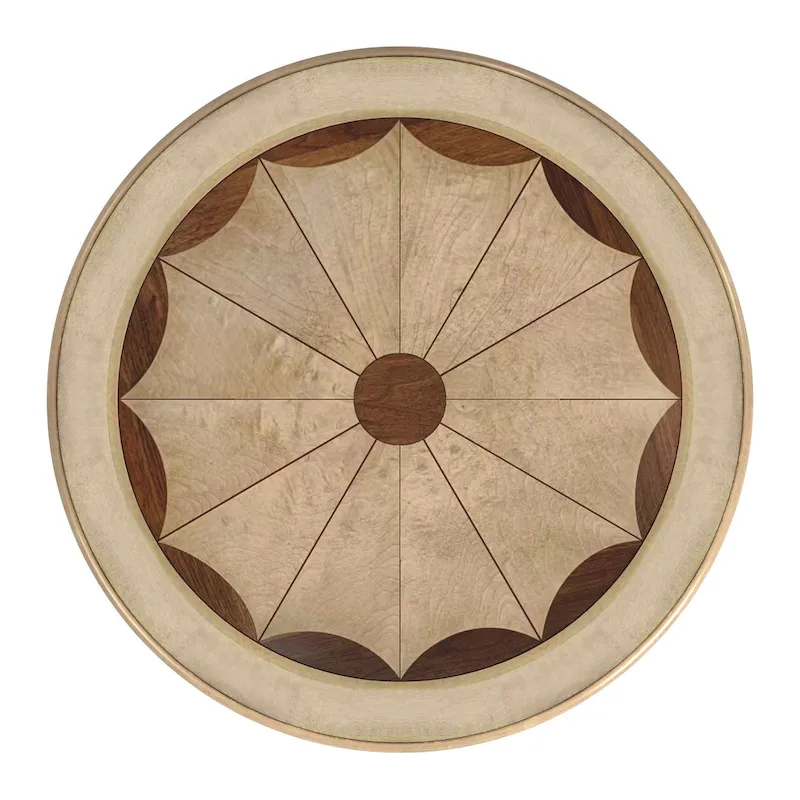 Butler Traditional Round Wooden Pedestal Table in Plantation Cherry Finish - Dark Brown