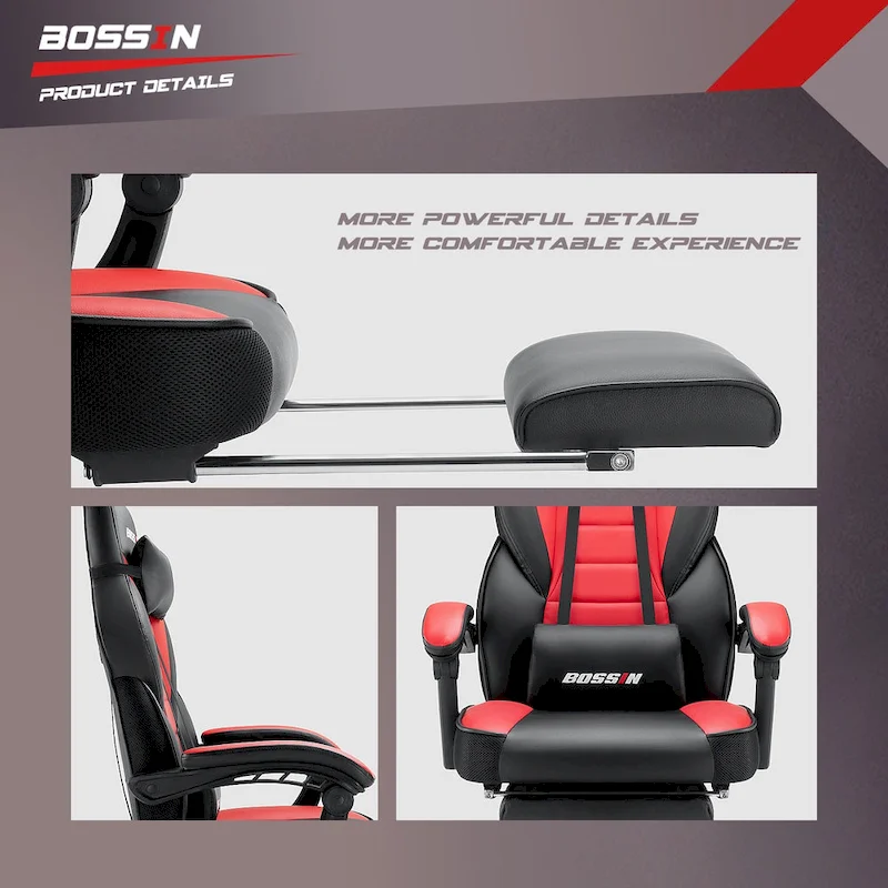 Racing Style Gaming Chair,300 lbs Big and Tall gamer chair High Back Computer Chair