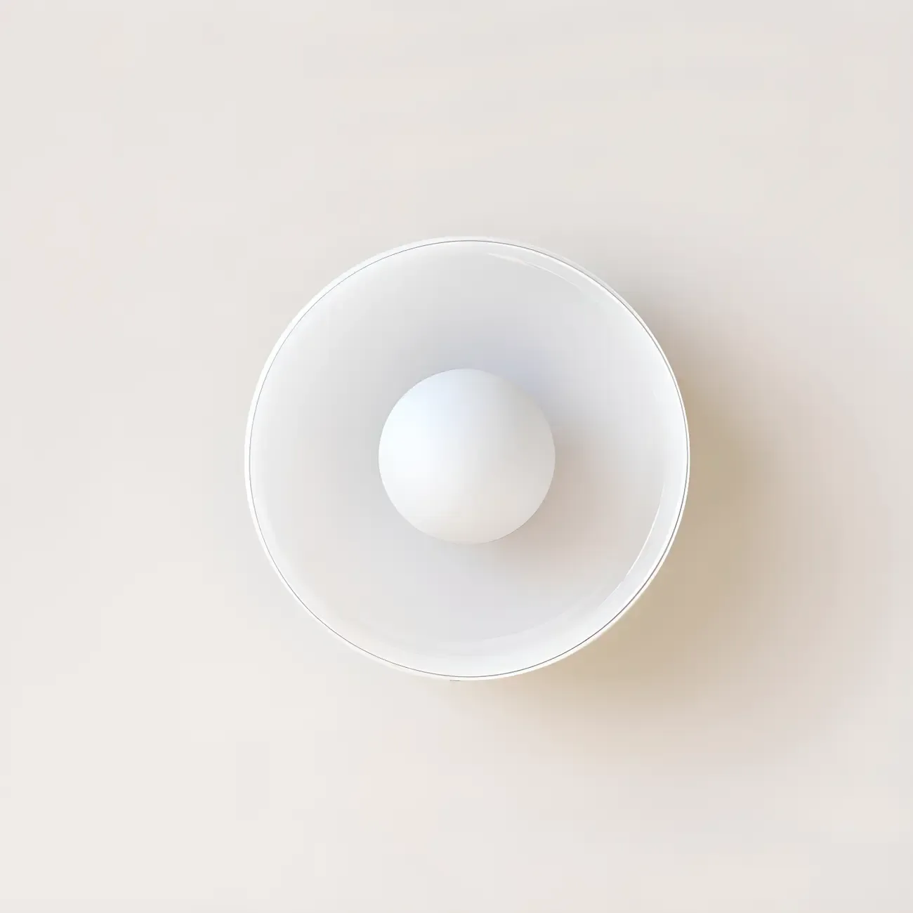 Modern Green Circular Glass Semi Flush Ceiling Light