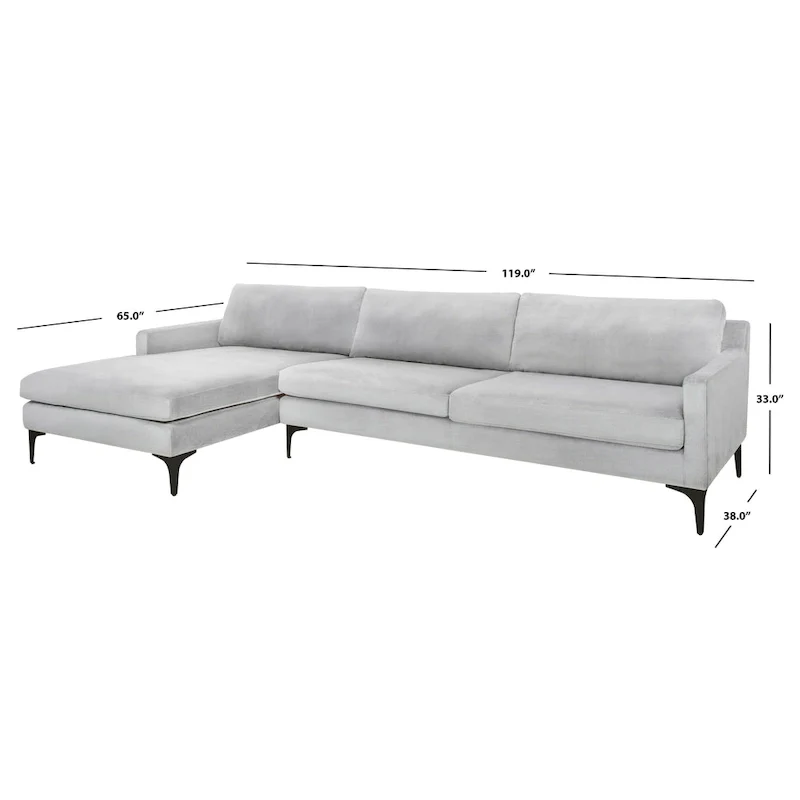 SAFAVIEH Couture Brayson Chaise Sectional Sofa