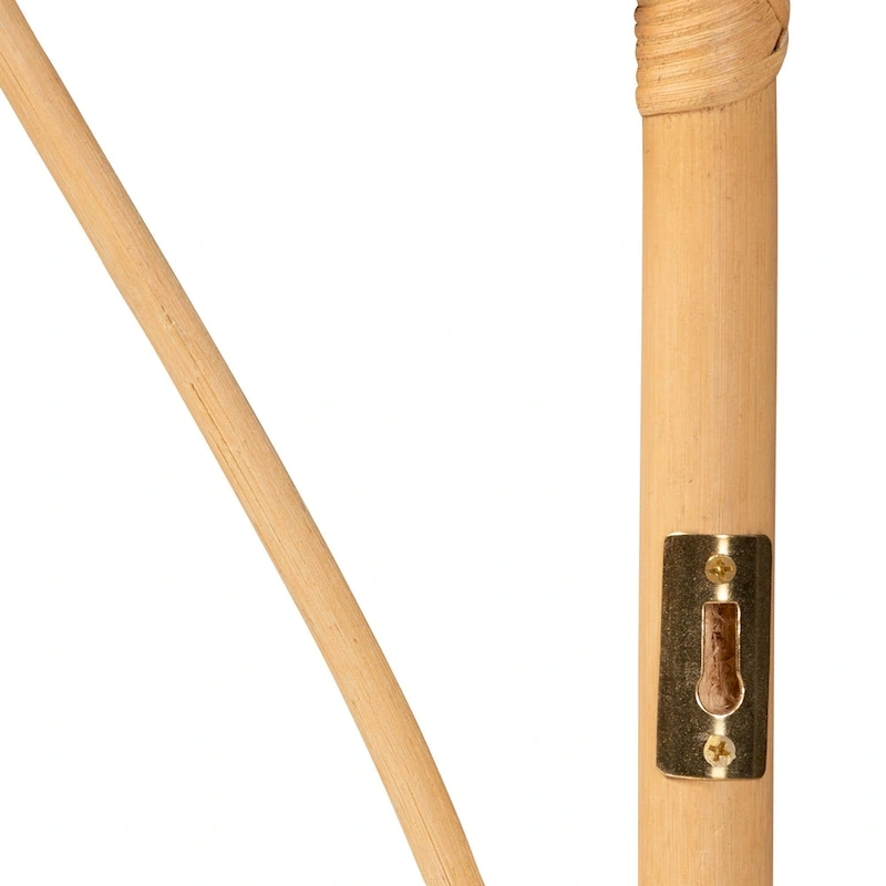 Halia Modern Bohemian Natural Rattan Wall-mountable Headboard-Queen