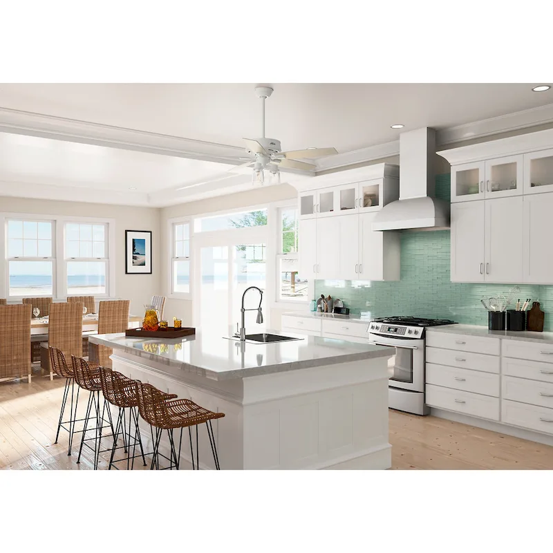 Hunter Fan Bennett Brushed Nickel/ Grey Oak 52-inch Ceiling Fan