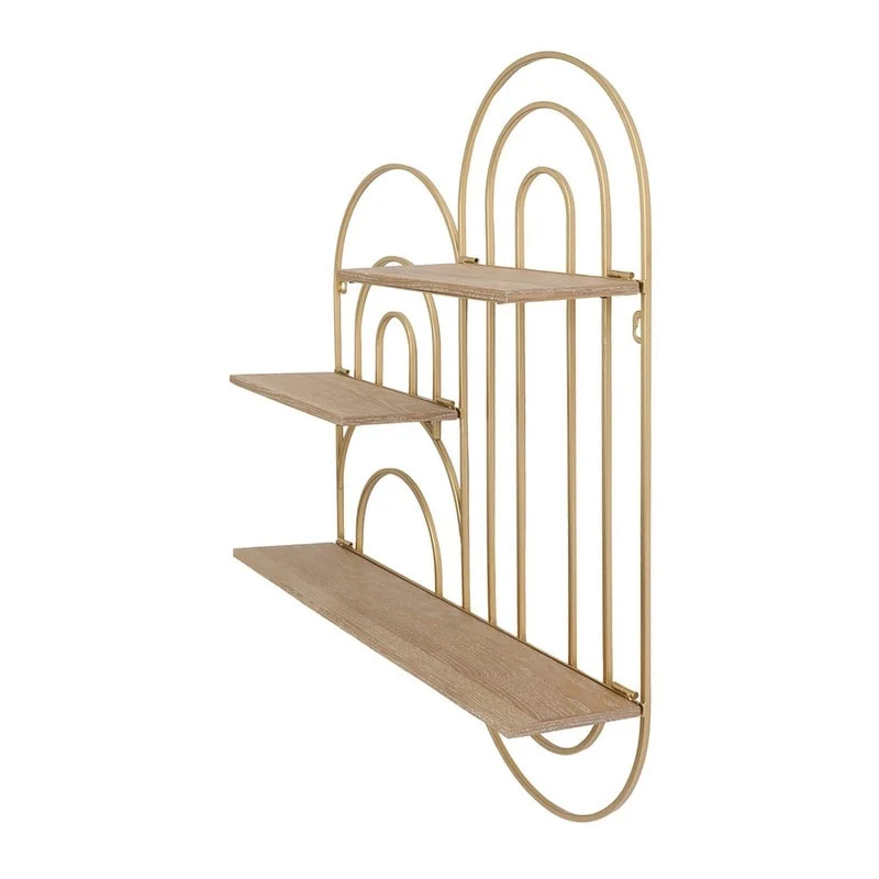 Ovella Oval Metal Modern Tiered Wall Shelf - 29H x 24W x 5.5D